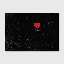 Холст прямоугольный Lil Peep: Broken Heart, цвет: 3D-принт — фото 2