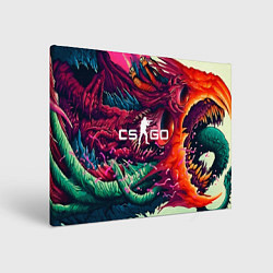 Холст прямоугольный CS:GO Hyper Beast Skin, цвет: 3D-принт