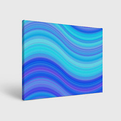 Холст прямоугольный Абстракция волны, цвет: 3D-принт