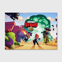 Холст прямоугольный Brawl Stars, цвет: 3D-принт — фото 2