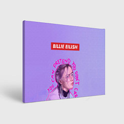 Холст прямоугольный Billie Eilish, цвет: 3D-принт