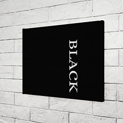 Холст прямоугольный Чёрная футболка с текстом, цвет: 3D-принт — фото 2