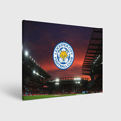 Холст прямоугольный FC Leicester City, цвет: 3D-принт