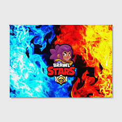 Холст прямоугольный BRAWL STARS SHELLY, цвет: 3D-принт — фото 2