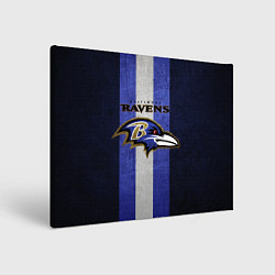 Холст прямоугольный Baltimore Ravens, цвет: 3D-принт
