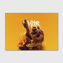 Холст прямоугольный Doom Slayer, цвет: 3D-принт — фото 2