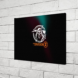 Холст прямоугольный The Division 2 Logo, цвет: 3D-принт — фото 2