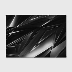 Холст прямоугольный GEOMETRY STRIPES BLACK & WHITE, цвет: 3D-принт — фото 2