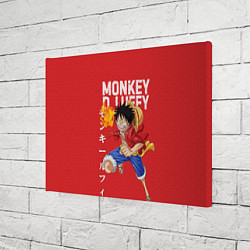 Холст прямоугольный Monkey D Luffy, цвет: 3D-принт — фото 2