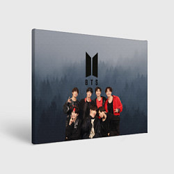 Холст прямоугольный BTS Forest, цвет: 3D-принт