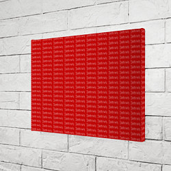 Холст прямоугольный Death note pattern red, цвет: 3D-принт — фото 2