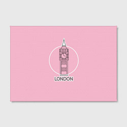 Холст прямоугольный Биг Бен, Лондон, London, цвет: 3D-принт — фото 2
