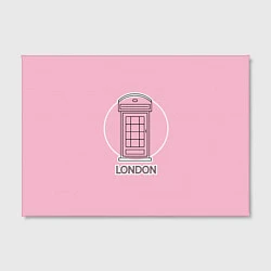 Холст прямоугольный Телефонная будка, London, цвет: 3D-принт — фото 2