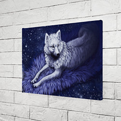 Холст прямоугольный Белый Волк, цвет: 3D-принт — фото 2