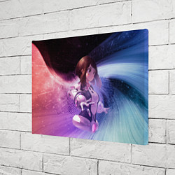 Холст прямоугольный Урарака, Очако, цвет: 3D-принт — фото 2