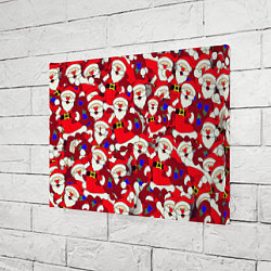 Холст прямоугольный Дед Санта, цвет: 3D-принт — фото 2