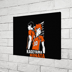 Холст прямоугольный Haikyuu Hinata Kageyama, цвет: 3D-принт — фото 2