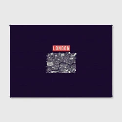 Холст прямоугольный LONDON, цвет: 3D-принт — фото 2