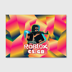Холст прямоугольный CS:GO Roblox, цвет: 3D-принт — фото 2