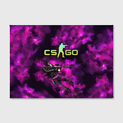 Холст прямоугольный CS GO Purple madness, цвет: 3D-принт — фото 2