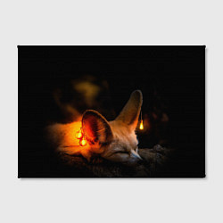Холст прямоугольный Лисичка с фонариками, цвет: 3D-принт — фото 2