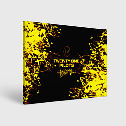 Холст прямоугольный TWENTY ONE PILOTS TOP, цвет: 3D-принт