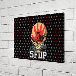 Холст прямоугольный Five Finger Death Punch 3, цвет: 3D-принт — фото 2