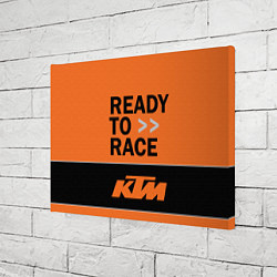 Холст прямоугольный KTM READY TO RACE Z, цвет: 3D-принт — фото 2