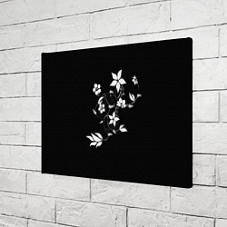 Холст прямоугольный Цвета цветов черное, цвет: 3D-принт — фото 2