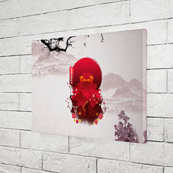 Холст прямоугольный Кенджиро Ренгоку Kimetsu no Yaiba, цвет: 3D-принт — фото 2