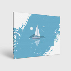 Холст прямоугольный ОДИНОКИЙ ПАРУСНИК SAILBOAT Z, цвет: 3D-принт