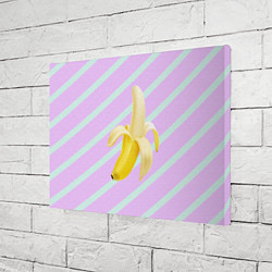 Холст прямоугольный Банан графический фон, цвет: 3D-принт — фото 2