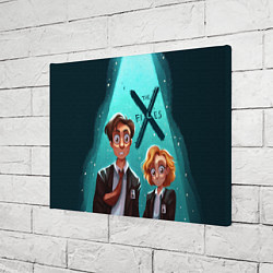 Холст прямоугольный Fox Mulder and Dana Scully, цвет: 3D-принт — фото 2