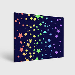 Холст прямоугольный Звезды, цвет: 3D-принт