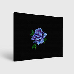 Холст прямоугольный Сапфировая роза, цвет: 3D-принт