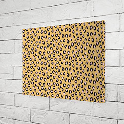 Холст прямоугольный Желтый леопардовый принт, цвет: 3D-принт — фото 2