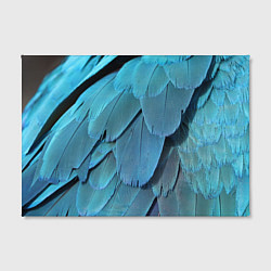 Холст прямоугольный Перья попугая, цвет: 3D-принт — фото 2