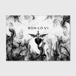 Холст прямоугольный BON JOVI HEART СЕРДЦЕ, цвет: 3D-принт — фото 2