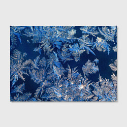 Холст прямоугольный Снежинки макро snowflakes macro, цвет: 3D-принт — фото 2