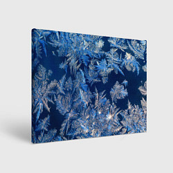 Холст прямоугольный Снежинки макро snowflakes macro, цвет: 3D-принт