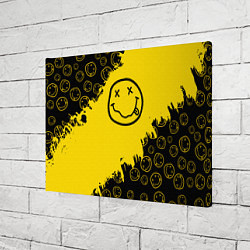 Холст прямоугольный Nirvana Smile Нирвана Рваный Паттерн, цвет: 3D-принт — фото 2
