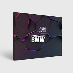 Холст прямоугольный BMW Perfomance, цвет: 3D-принт
