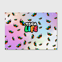 Холст прямоугольный Toca Life: Smile Logo, цвет: 3D-принт — фото 2