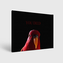 Холст прямоугольный Красный попугай Red parrot, цвет: 3D-принт