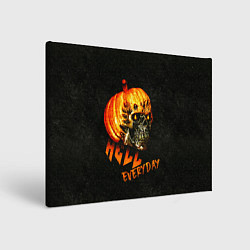 Холст прямоугольный Helloween череп тыква scull pumkin, цвет: 3D-принт