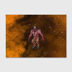 Холст прямоугольный BARON DOOM БАРОН МОНСТЕР спина, цвет: 3D-принт — фото 2