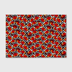 Холст прямоугольный Geometry Dash: Demons Pattern, цвет: 3D-принт — фото 2
