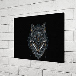 Холст прямоугольный ЭТНИЧЕСКАЯ ЛИСА FOX ABSTRACT, цвет: 3D-принт — фото 2