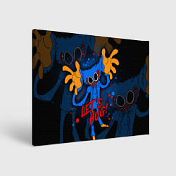 Холст прямоугольный Huggy Wuggy - Poppy Playtime,, цвет: 3D-принт