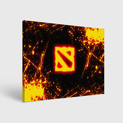 Холст прямоугольный DOTA 2 FIRE LOGO ДОТА 2 ОГНЕННЫЙ ЛОГО, цвет: 3D-принт